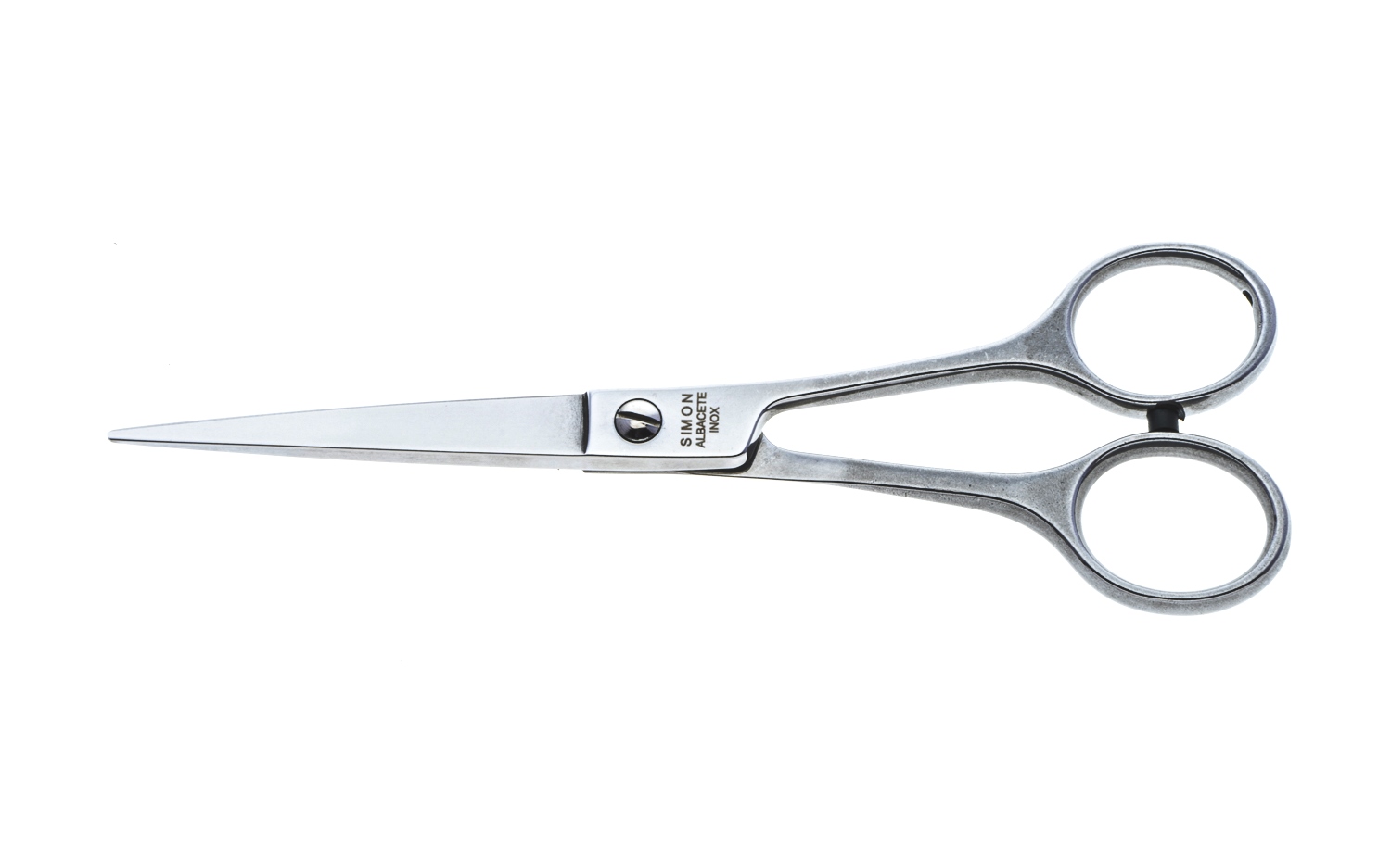 Simón medium hair scissors stainless steel with micro teeth & round tip